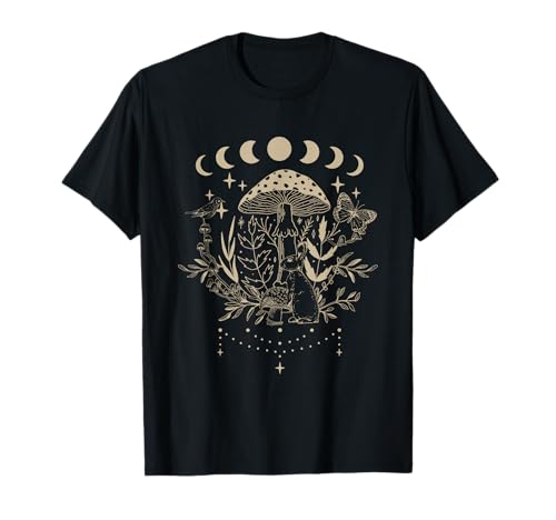 Mystic Forest Bunny Moon Phases Aesthetic Camiseta