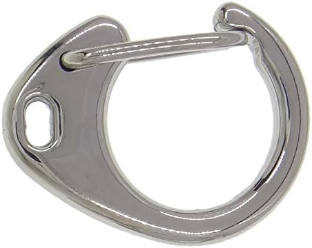 2 Pcs Steel Letter C Wiregate Key Clasp Carabiner, 2.4cm x 1.8cm, 304 Stainless Steel Letter C Wire Gate Key Clasp Keychain Key Ring Split Rings Hook Clip Link Connector , BRAND NEW