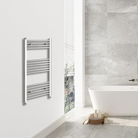 SKY BATHROOM 1000x400mm Chrome Towel Rail Cover