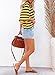 Dokotoo Short Sleeve Shirts for Women 2026 Summer Fashion Trendy Crewneck Striped Cute Crop Tops Business Casual Ladies Tops and Blouses Oversized Cruise Outfits Yellow Stripe