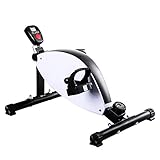 Mini bicicleta estática - Buhonero magnético Bicicleta estática - Entrenamiento debajo del escritorio piernas y brazos - Bicicleta giratoria Ejercicio bajo impacto con resistencia ajustable - Fitnes