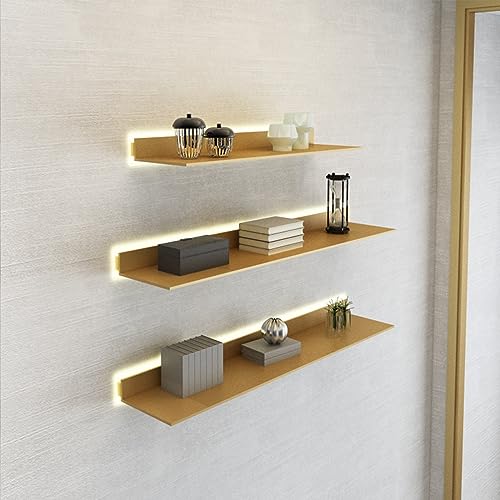 Étagères lumineuses pour manque de place étagère murale noire LED