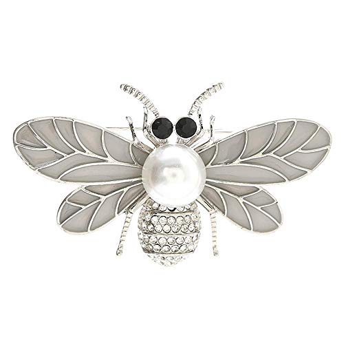 Zircon Abeille Broche Costume Manteau Broche Revers Broche Echarpe Broche Boucle Broche Femmes Accessoires Bijoux-A Cover