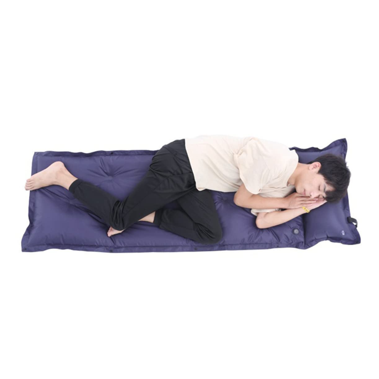 POPETPOP Colchoneta Inflable para Acampar Autohinchable Resistente al Agua Portátil Ligera Bolsa de Almacenamiento para Exteriores y Senderismo