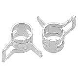 uxcell Steel Band Clamp 7mm Inner Dia Fit 7.5-8.2mm OD Hose Fuel Line Silicone Tube Spring Clips...