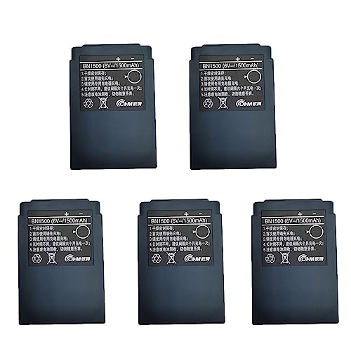 MEELER 5 Pack 6V 1500mAh BN1500 Battery for OHM Remote Control Battery Rechargeable