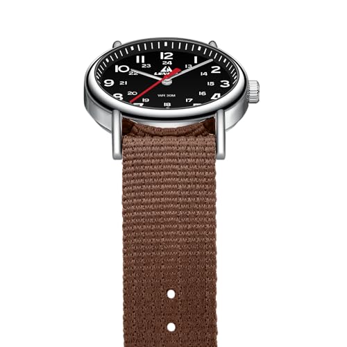 Image of LN LENQIN Mens Watches Unisex Military Sport Nylon Strap Stylish Luminous Fashion Analog Quartz Watch for Men Waterproof Army Tactical Casual Wristwatch