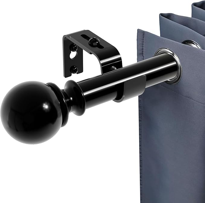 La mejor selección de Ventanas - los preferidos. 49 OKHOUSE Barras de Cortina Negras para Ventanas de 28 a 84 Pulgadas, Barra Cortina 1 Pulgada Diámetro,Barra Cortina de Corativa Metal Resistente con Soportes para Interior/Exterior...