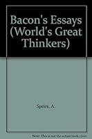 Bacon's Essays (World's Great Thinkers) B000E7KTLO Book Cover