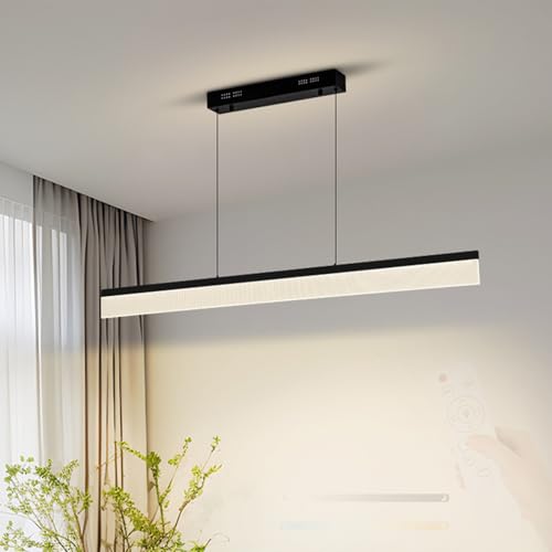 Lámpara colgante LED de aluminio minimalista de diseño de suspensión negro