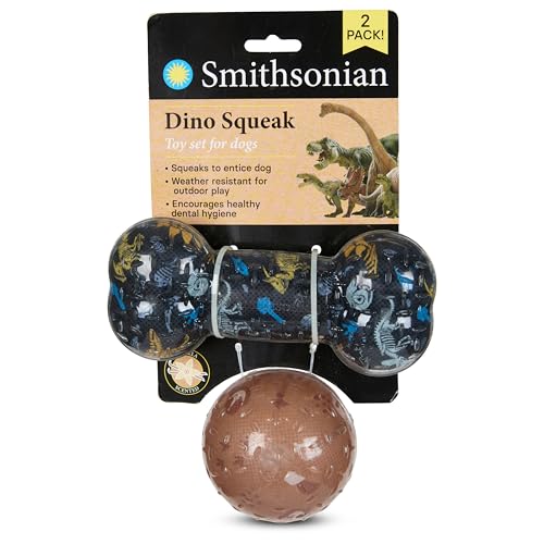 Smithsonian Safari Squeaks - Set Juguetes Mordibles 2 uds