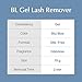 BL Lashes Gel Lash Glue Remover For Eyelash Extension, Alcohol Acetone GBL Free, Low Irritation, Suitable for Sensitive Skin, Fast Action Dissolves Strong Glue in 2 Minutes, 0.51 oz