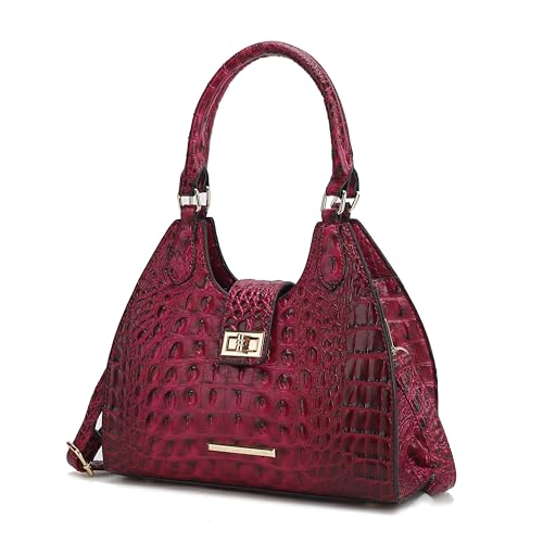 MKF Collection Women Tote Bag, Faux Crocodile-Embossed Vegan Leather Handbag Purse by Mia K