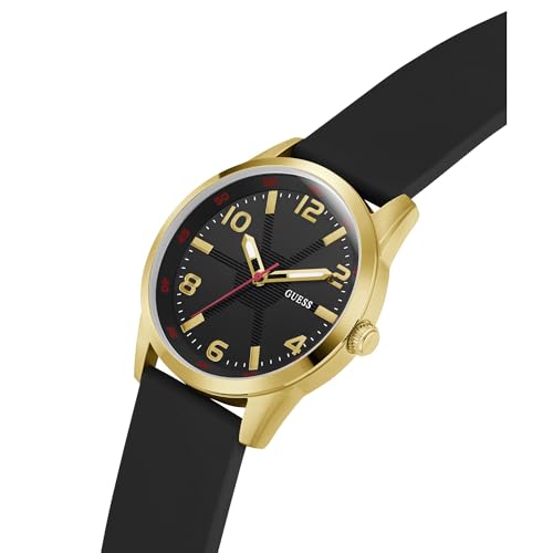 Image of Guess Monte Round 42mm Black Dial Analog Men Watch - GW0805G2