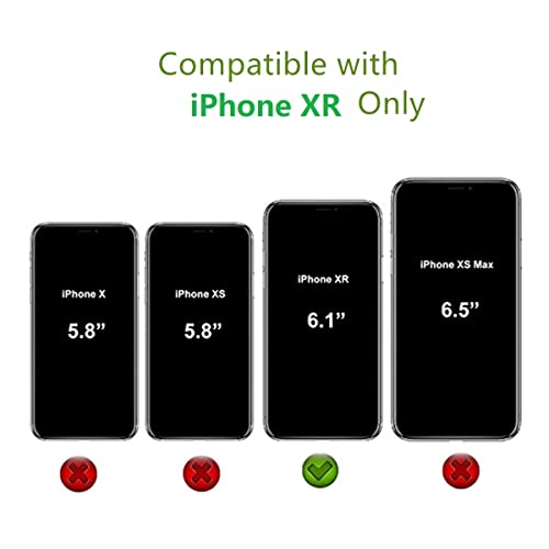 Jaorty Crossbody Wallet For Iphone Xr Case With Adjustable Lanyard Strap Credit Card Holder 6.1",Pu Leather Handbag Purse Kickstand Make Up Mirror Cover Case For Men Women Girl,Brown #TOP1