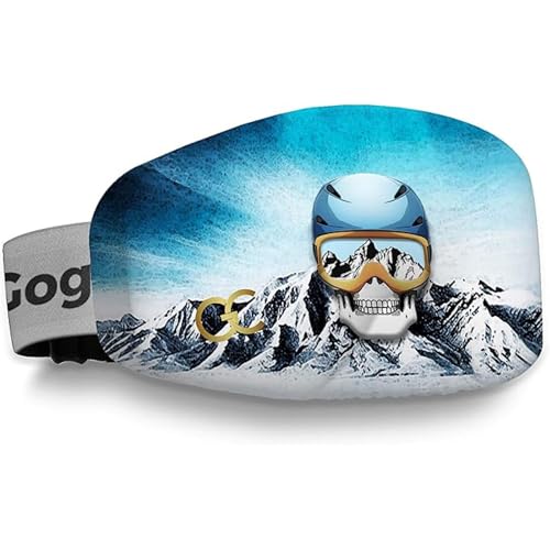 GogglesCover Ski Goggles Protective Cover Portable Mountain Skeleton Design