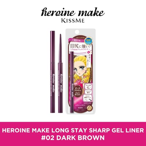 ヒロインメイク ロングステイ シャープジェルライナー 02 ダークブラウン 0.07g の商品画像 1