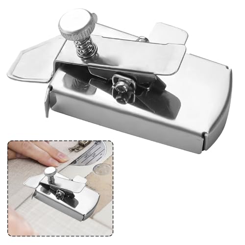 IGXX Guía de Costura magnética para máquina de Coser, Accesorios de Costura, Herramientas de Accesorios de Acolchado para máquina de Coser, Herramienta de guía Multifuncional Compatible(Plateado)