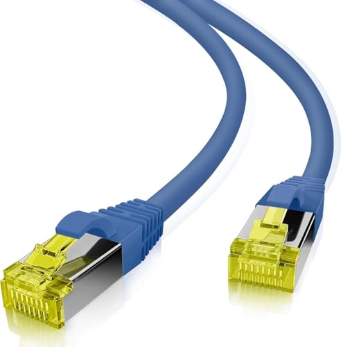 Helos Câble Patch Ultra Flex S/FTP Cat 6a TPE Bleu 30,0m