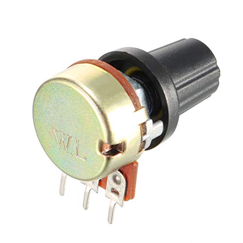 Uxcell 11Pcs 10K Ohm Variable Resistors Single Turn Rotary Carbon Film Taper Potentiometer With Knobs #TOP3