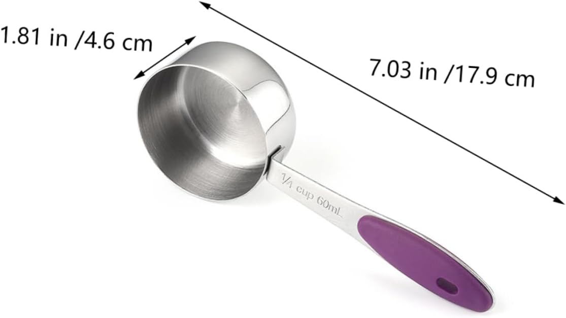 GARVALON 10 Pcs Measuring Spoon and Cup with Scales Stackable and Portable Kitchen Measuring Tools for Baking Powder Liquid Space Saving Storage