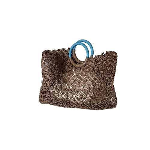 Sac de plage en paille naturelle ZUC grand sac de voyage tressé bohème