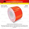 32ft 9.80m Self-Adhesive Vinyl Pin Stripe Line Decal Sticker Tape - FLUORESCENT ORANGE, 2.0" | 50mm. Suitable for Cars, Vans, Motorcycles, Bikes, Models, Tuning & Styling, and much more #2