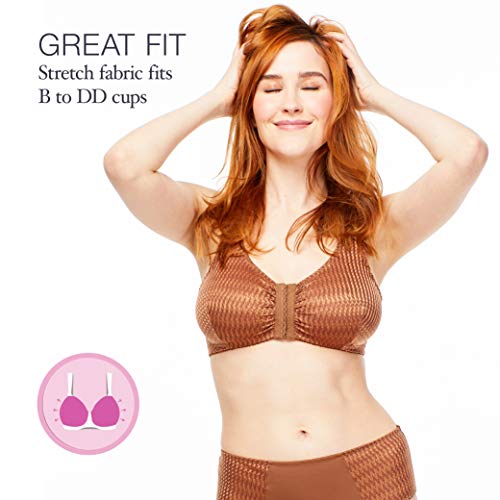 image for Carole Martin Full-Freedom Comfort Front Closure Bra for Women, Wirele
