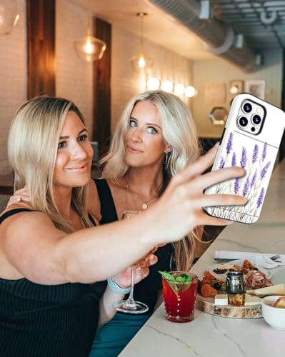 Coque iPhone 15 Promax motif fleurs violettes pour vos sorties légères