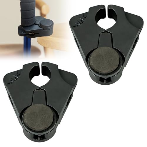 LYSPBAO 2 Stück Krückenhalter Schwarz Stockhalter Gehstockhalter Stockhalter für Gehstöcke Einfaches Verstauen von Wanderstöcken Geeignet für Krücken mit Einem Durchmesser von 1 6 cm Bis 2 5 cm