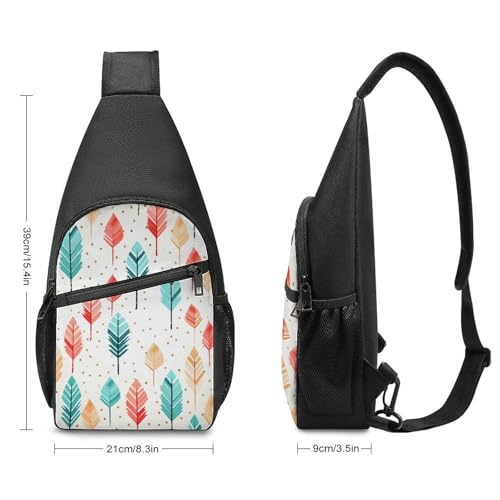 Bolso cruzado liviano para senderismo coral y teal miniatura 2