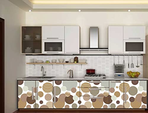 Image of CABANA HOMES Wall Stickers DIY 3D Wallpaper for Living Room (45 x 125 cm, 1 Roll) (6 sq. ft) Decorative Self Adhesive Decals Bedroom, Furniture, Wardrobe, Home Decor, White