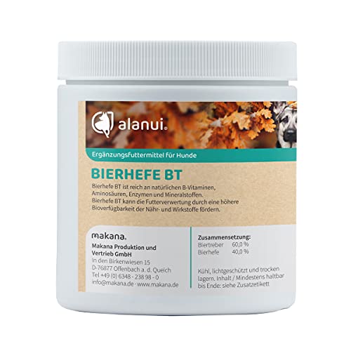 alanui Bierhefe BT (Biertreber) für Hunde, 250 g Dose