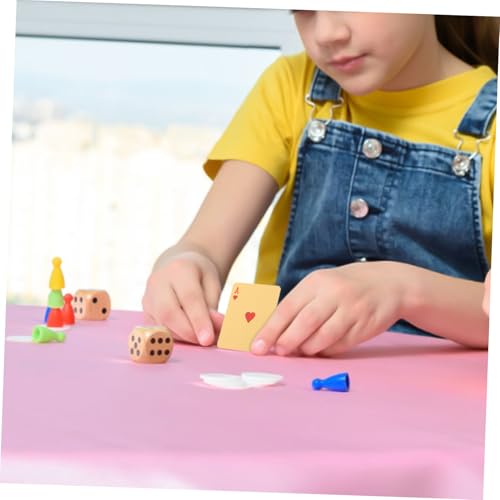 VANZACK Kleiner Spielkartenset Für Kinder Miniatur Pokerkarten Aus Papier Und Kunststoff Tragbar Bunt Spielzeug Für Puppenhaus Und Party – Bild 7