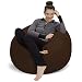 Sofa Sack - Plush, Ultra Soft Bean Bag Chair - Memory Foam Bean Bag Chair with Microsuede Cover - Stuffed Foam Filled Furniture and Accessories for Dorm Room - Chocolate 3'