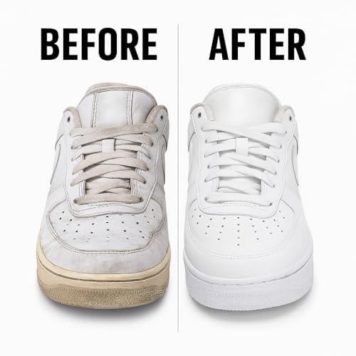 Eagle Sneaker Whitener for Shoes – 2 Pack White Shoe Polish & Scuff Cover | Instantly Whitens, Restores, & Covers Scuffs on Leather, Canvas, Mesh, Foam & Rubber | Built-In Sponge Applicators by Eagle - Image 3