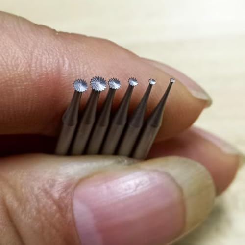 Tsudoku T-Förmiger Linsenfräser mit Messerschneide, 3/32 Schaft, Kanalfassung, Schneidefräser, Schmuckgravur-Bits, Lapidarwerkzeug