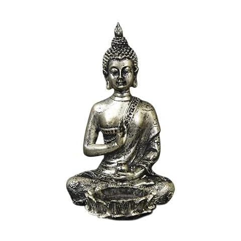 Cherish Home Silver Buddha Candle Holder Cover