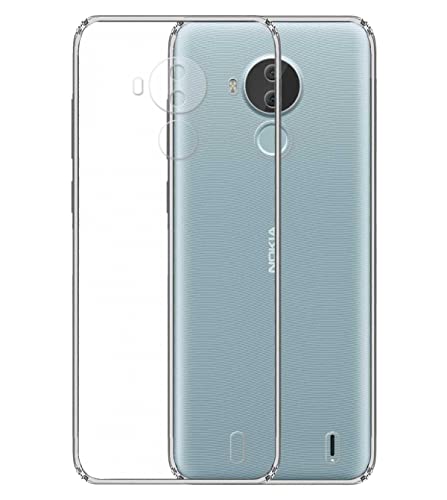 Image of Transparent Soft Silicone TPU Flexible Back Cover Compatible with Nokia C30