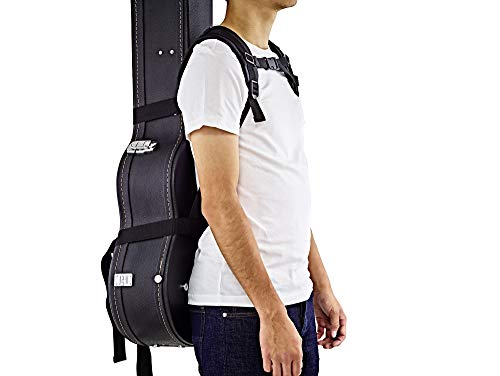 ORTEGA Economy Series Case Bundle pour guitares acoustiques de taille dreadnought – Black Flat Top + sangle de sac à dos… - Les Beatles, Paul McCartney, John Lennon, RIngo Starr, George Harrison ORTEGA Economy Series Case Bundle pour guitares acoustiques de taille dreadnought - Black Flat Top + sangle de sac à dos… – Image 5