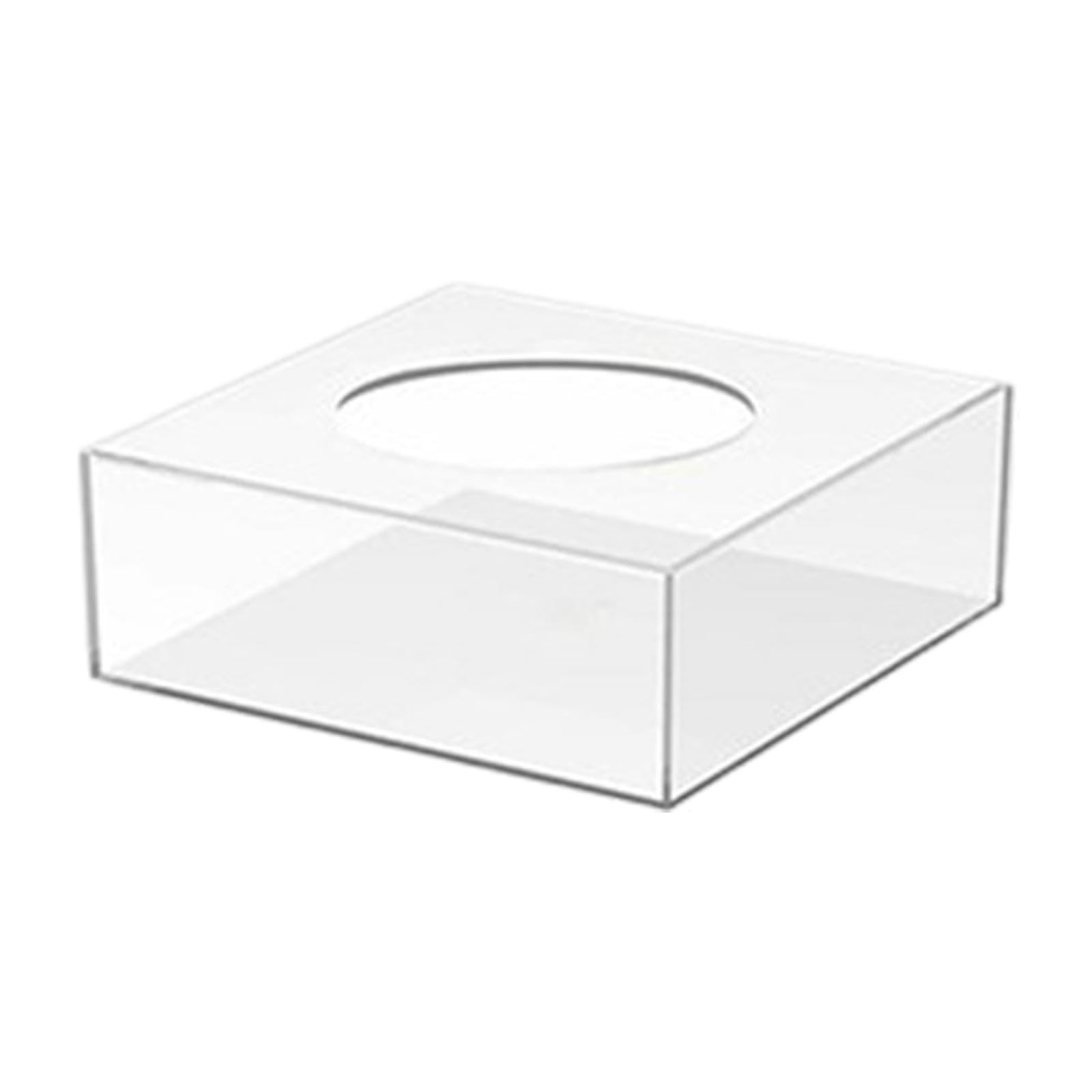 Soporte Cuadrado de Acrílico para Exhibir Pasteles en Y Reuniones, 30cmx30cmx10cm