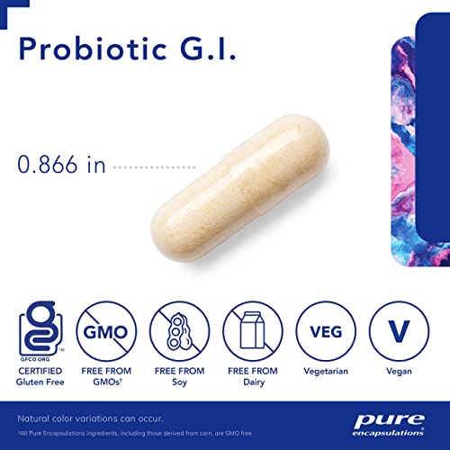 Pure Encapsulations Probiotic G.I. - Shelf Stable Probiotic for Intestinal Health & Gastrointestinal Support - with Lactobacillus & Bifidobacterium Probiotic - 30 Capsules - Thumbnail 3
