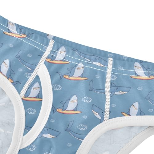 Sharks Surfboards Pattern Boys' Underwear 100% Cotton Boys' Briefs Soft Toddler Underwear4