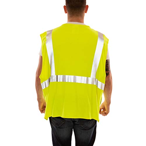 Image of Tingley Job Sight FR V81522 High Visibility Class 2 Flame Resistant Breakaway Vest, Fluorescent Yellow-Green