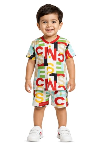 Image of 3BROS Baby Boys & Baby Girls Cotton Hosiery Clothing Set Half Sleeves T-shirt with Matching Pants (DB20HS6027 Parent)