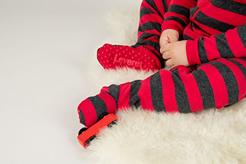 Image of Leveret Fleece Baby Boys Girls Footed Pajamas Sleeper Kids & Toddler Christmas Pajamas (3 Months-5 Toddler)