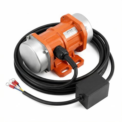 QWORK Einzelphase Vibrationsmotor 40W 220V Kleiner Motorvibrator 3000 U/Min