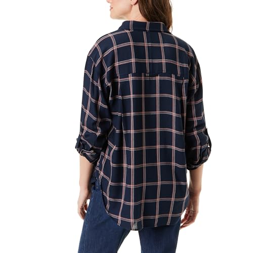 Image of Gloria Vanderbilt Women's Amanda Oversized Button Down Shirt with Roll-tab Sleeves