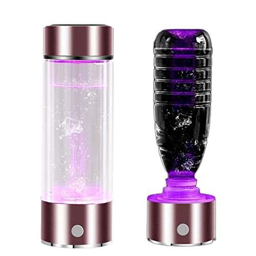 Bouteille d'eau alcaline à l'hydrogène rechargeable de 450ml avec effets de lumières