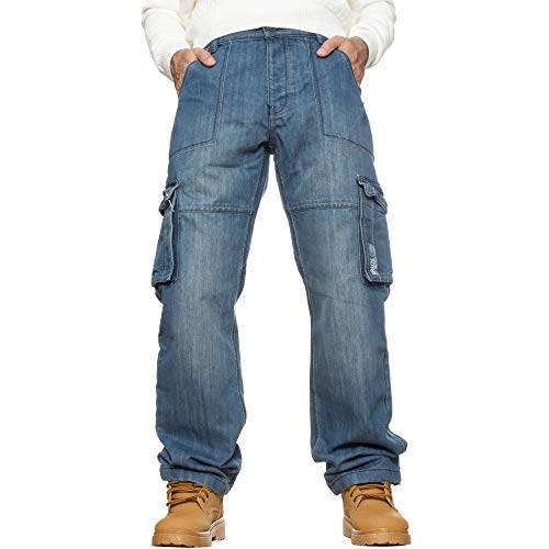 Enzo Pantalon de Travail décontracté pour Homme Taille L - Bleu - Taille 50 Cover